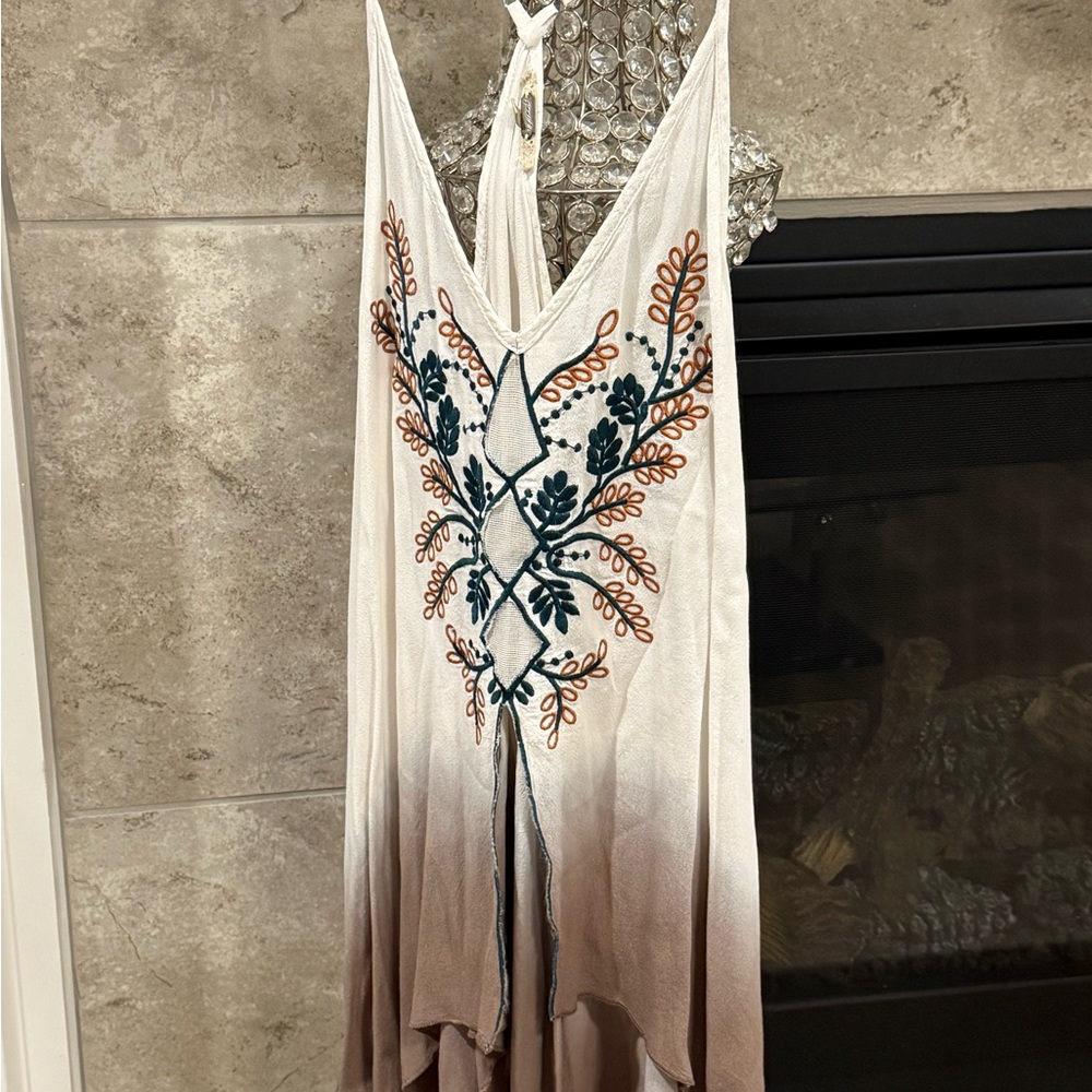 Boho Embroidered Sleeveless Top